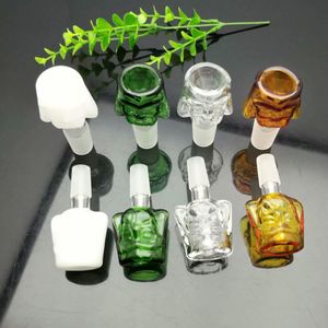 Glazen pijpen roken fabricage handgeblazen waterpijp multi-kleuren cartoon glazen bubbelkop glasadapter