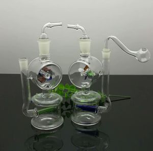 Pipes en verre Fabrication de fumer Narguilé soufflé à la bouche Filtre externe classique Moulin à vent Bouteille de fumée d'eau en verre