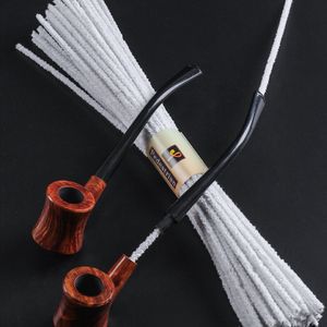 Pipes en verre Nettoyant en coton blanc 30CM Accessoire de fumée Cigarette Tabac Nettoyeurs de tuyaux Brosse Bong 50pcs par paquet dab rig dabber outil