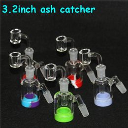 Hookahs Glass Reclaim Catcher Adapter 14mm 18 mm Ash catchers met kwarts knallers 45 90 graden Ashcatcher Percolators voor DAB -rigs nectar