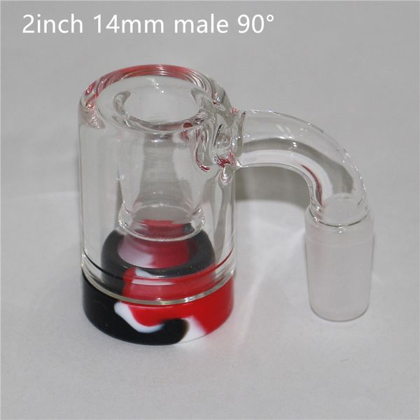 Glass Reclaim Catcher fait à la main avec un joint de 14 mm pour fumer le clou Quartz Banger pour dab rig bong