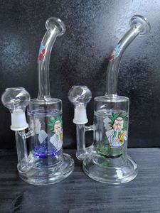 Glazen recycler bong tornado bongs waterpijpen unieke waterpijp bedwelmende dab rigs waterpijpen met nagelkoepel zeusart winkelverkoop