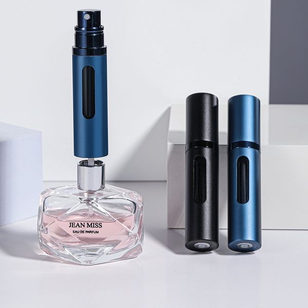 Botella de Perfume recargable de vidrio con bomba de aroma en aerosol, envases cosméticos vacíos de viaje portátiles, Mini botella atomizadora en aerosol