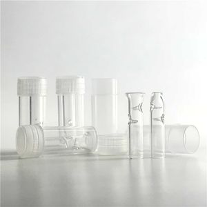 Glazen rollende tip filter tips met plastic doos pakket voor droge kruid tabak sigaret stro papieren houder dikke pyrex rokende pijpen