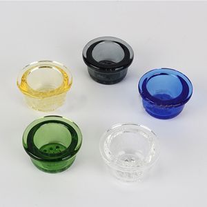 Tigelas de tela de vidro para cachimbos de silicone com 9 furos de favo de mel Acessórios para fumar cachimbos de mão cachimbos de água de vidro bong