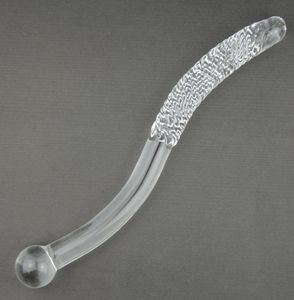 Toys de sexe en verre Adult Glass Dildo GSPOT Stimulation Clitoral Masseur anal Butt Plug Toy T7013026501