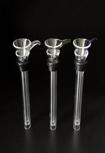 Diapositives de verre Set Malefemale Tige Slide Entonnoir TUBE CASBRIQUE CRÉSÉRAL DU SUMPRE POUR LA PIPE D'EAU VERRE BONG 8814722