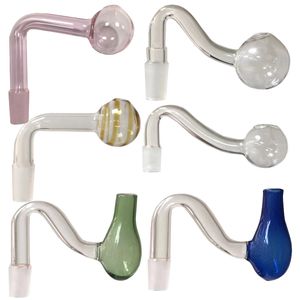 Glazen rookolie pijpbuierkomschranders bubbler downstem 10 mm 14 mm 18 mm mannelijk 90 graden voor waterpijpbong rigs voor waterpijpen