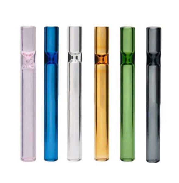 Boquilla de cristal para fumar, pipa de bateador, soporte para cigarrillos OG, boquilla de filtro, punta colorida