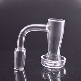 Accessoires de pipe à fumer en verre Banger à quartz sous vide à bord biseauté avec 10mm 14mm 18mm Terp Slurper Bangers Nails pour Dab Rig Bong