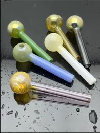 Pipa de vidrio para fumar Bongs de agua Espesado Mini colorido gran burbuja olla de vidrio cachimba