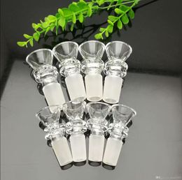 Glazen rookpijp water waterpoelige bongs transparante 2-wiel trechter glazen bellenkop