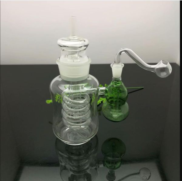 Botella de agua de cristal de la botella externa clásica del espiral de la calabaza de la cachimba del agua de la pipa que fuma