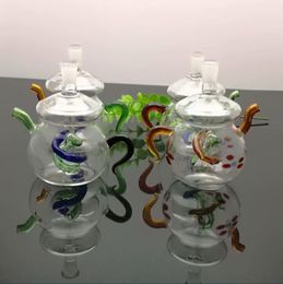 Glazen rookpijpen Vervaardiging Handgeblazen waterpijp Bongs Klassieke theepot Glas Water Rookpot Rookset Accessoires