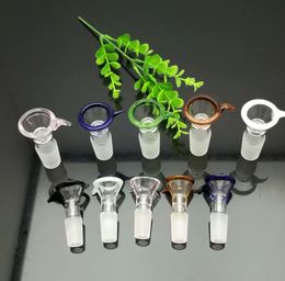 Glazen rookpijpen Vervaardiging Handgeblazen bongs Nieuwe kleurrijke Rock Hook Glass Adapter