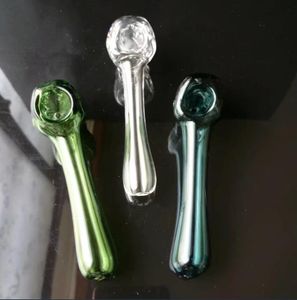 Fabrication de pipes à fumer en verre Narguilé soufflé à la main Bongs Pipe à tête à bulles en spirale colorée