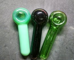 Glazen lepel pijp tabakspijpen glazen olie brander pijp mini water buizen water bongs handleidingen tabak van tabak Groothandelaren