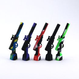 Ensemble de fumeurs de silicones pour pipe à tabac en silicone Mini Rifle de Radiant Factory