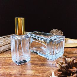 Bouteille de parfum à fond carré en verre, flacon pulvérisateur de parfum Portable de 30ml, bouteille de Toner vide de 100ml