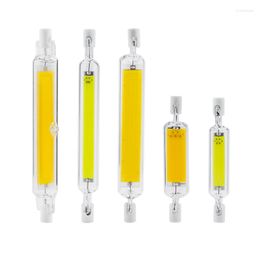 Tube de verre COB ampoule 78MM 20W 118MM 40W lampe de maïs J78 J118 remplacer la lumière halogène 50W 90W AC 220V 230V Lampadas