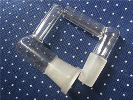 Adaptador de látigo de vapor de vidrio Hembra Macho 14 mm 18 mm Manguera grande para bongs de vidrio accesorios para fumar de alta calidad