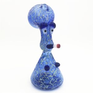 Eau de verre Bong Dab Rigroc Cookah Alien 10 mm dewar Femelle Joix Bleu Bleu Pipe de pipe Mini Rigs Huile pour fumer Gift by Craftbong