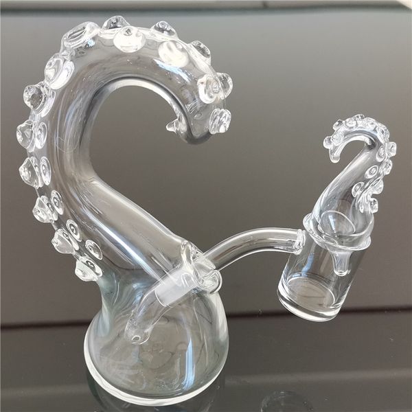 Agua de vidrio Bong Dab Rig Hookah Hookahs 10MM Dewar Junta hembra Limpia CCG Bubbler Pipe Pipes Perc Percolador para fumar Accesorios Cuarzo Craftbong