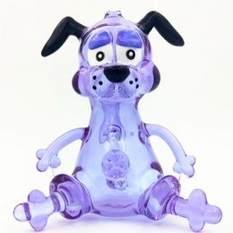 Verre Eau Bong Petty Intersting Chien Forme Bong Narguilé Dab Rig Beaker Bongs Bubbler Pipe