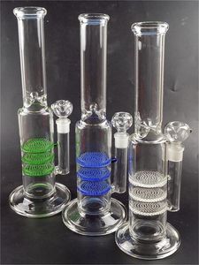 Glazen waterbong met honingraat filters shisha beker waterpijpleidingen voor roken 14 mm joint