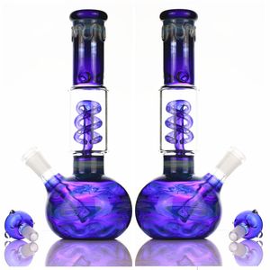 18.8mm Mini Glass Water pipe pipas de agua Smoke Bongs reciclador máscara de gas bong Scientific Hookah Pipes W