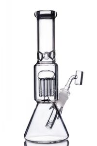 Base de bécher Bong Pipe en verre de fumée Narguilés Bongs d'eau en verre épais Heady Dab rigs Downstem Perc Avec Bol de 14mm