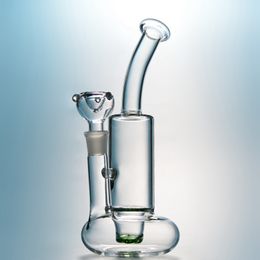 Bongs de agua de vidrio Tornado Perc Percolador 10 "de alto Bong Hookah 18 mm Junta femenina Aceite Dab Rigs 4 mm de espesor Cera Herramienta para fumar Cachimbas con tazón