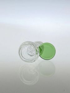Andere rookaccessoires 14 mm 18 mm mannelijke glazen kommen glazen waterpijpfittingen handvat groene of blauwe kleur kom