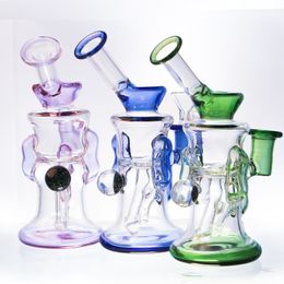 Pipe à eau en verre Heady Dab Rigs Hookahs Starry Ball Circulation Fumer Joint Main Multifonction Pot avec 14mm