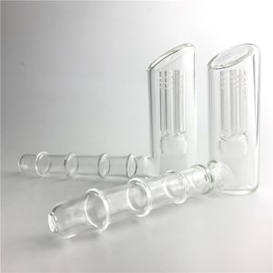 Glas Water Bong Pipes Hamer Hookah Olierouts met 6 Filter Tube Dikke Pyrex Clear Hand Pipe Mini Bongs voor roken