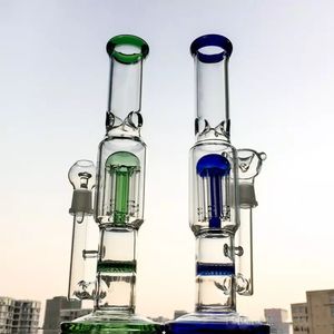 Glazen water rookpijp waterpijp sigaret shisha buis tabak roken percolator pijpen honingraat schijf bong met armboom perc vaas