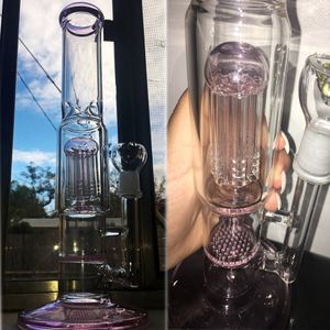 Nouveau verre eau bongs narguilés fumer tuyau de verre barboteur capiteux dab plates-formes bras arbre perc unique bong