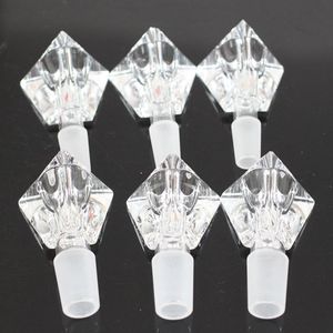 Glassdiy Roken Accessoires Heady Driehoekige Shape Glass Bowls voor Bong 14mm / 18.8mm Grote Breed Bongs