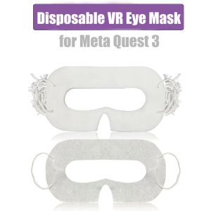 Lunettes 100pcs Masque oculaire Universal Disposable VR pour Meta Oculus Quest 3 pour Quest 2 Accessoires VR Accessoires Sweat Sweatable Couvre oculaire