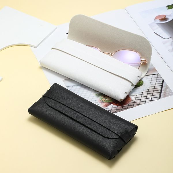 Estuche para gafas de cuero suave para mujer, estuche para gafas, funda protectora, caja para gafas de sol portátil, caja para gafas de lectura, nuevo