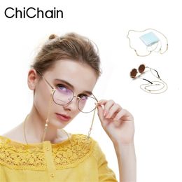 Cadena para gafas chicchain, soporte para gafas para mujer, cadena para gafas de sol, cadena para gafas a la moda para mujer, collar colgante, durabilidad 231127