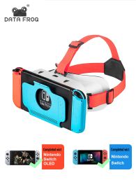 Gernes Data Frog VR Headset compatible avec Nintendo Switch Oled Console Interrupteur 3D Labo Goggles Headset for Switch VR Grasses Kit