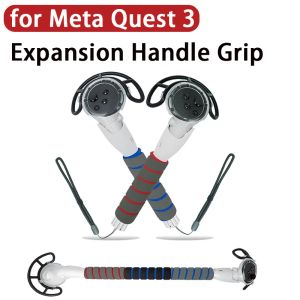 Glazen uitbreiding Handgreep Grip voor Meta/Oculus Quest 3 Soft Sponge Grip Long Stick Handle Dual Games Golf Grip voor Quest 3 Accessoire