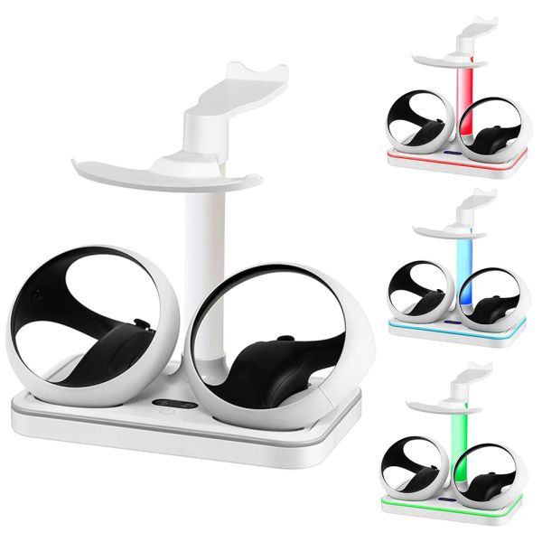 Lunettes pour PS VR2 Joypad Contrôleur Charging Cradle Magnetic Charging Dock Stand coloré
