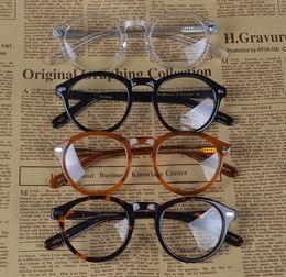 monture de lunettes miltzen lentille claire lunettes johnny depp lunettes de myopie rétro oculos de grau hommes et femmes montures de lunettes de myopie