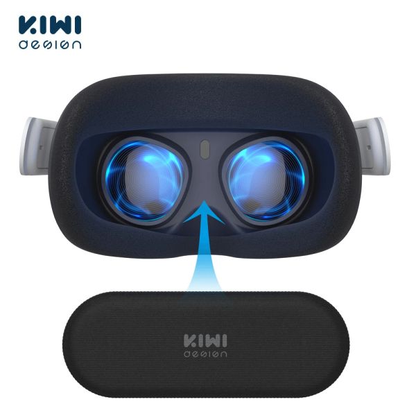 Protector de lentes de diseño de gafas para kiwi para Vision Pro/Quest3/Quest 2 Accesorios AntiScratch Antilight Washable Cover