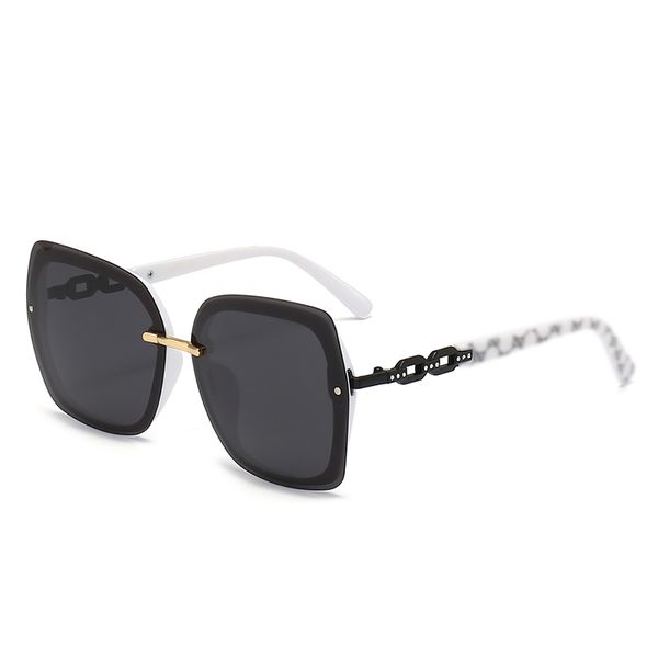 Lunettes Miroir Femmes pour Lunettes de Soleil Polaroid Lens Designer Lettre 600 Femmes Hommes Goggle Senior Lunettes Designer Lunettes de Soleil Sun Sun S Police