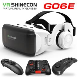 Bril Nieuwe VR Shinecon G06E 3D-bril Mobiele telefoon Videofilm voor 4.76.53 "helm Kartonnen Virtual Reality-smartphone met gamepad