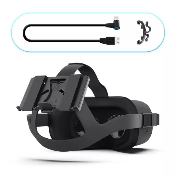 Glasse Powerbank Fixing Bracket Batteryder Porte pour Oculus Quest 2/1 ou Vive Deluxe Audio Strap VR Accessoires de jeu de casque