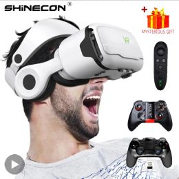 Glazen Shinecon Virtual Reality VR -bril 3D -headset Viar Device Smart Helmet Lenes Probgle voor mobiele telefoon Smartphone Hoofdtelefoon 2